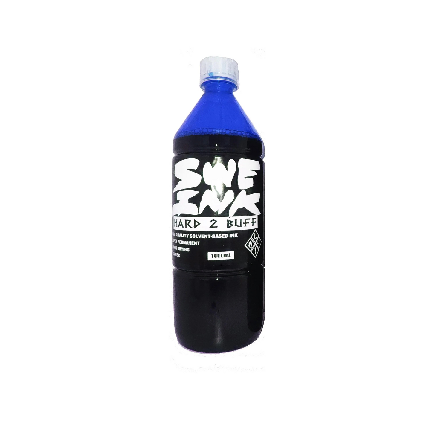 Sweink hard 2 buff 1000ml Blue graffiti ink refill * Blue